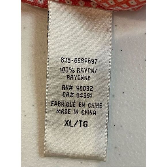 Dalia Collection women’s long sleeve blouse XL. NWT - Picture 5 of 6